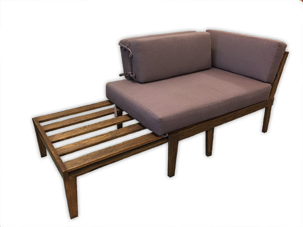 Alles Sofa w/Bran Wood Finish & Napa Fabric (50% Off MSRP!)
