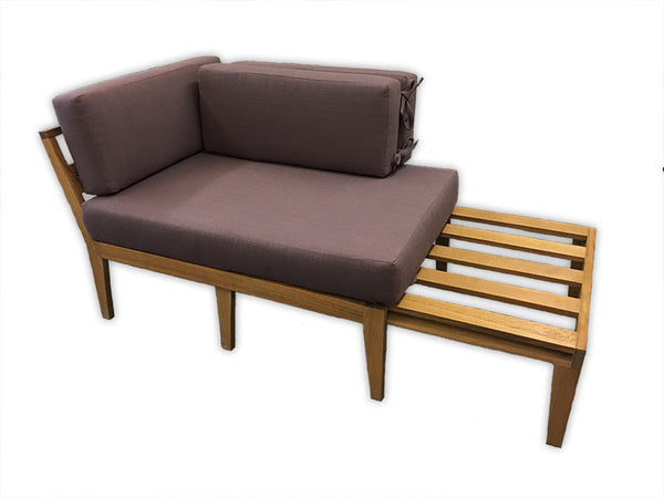 Alles Sofa w/Wheat Wood Finish & Napa Fabric (50% Off MSRP!)